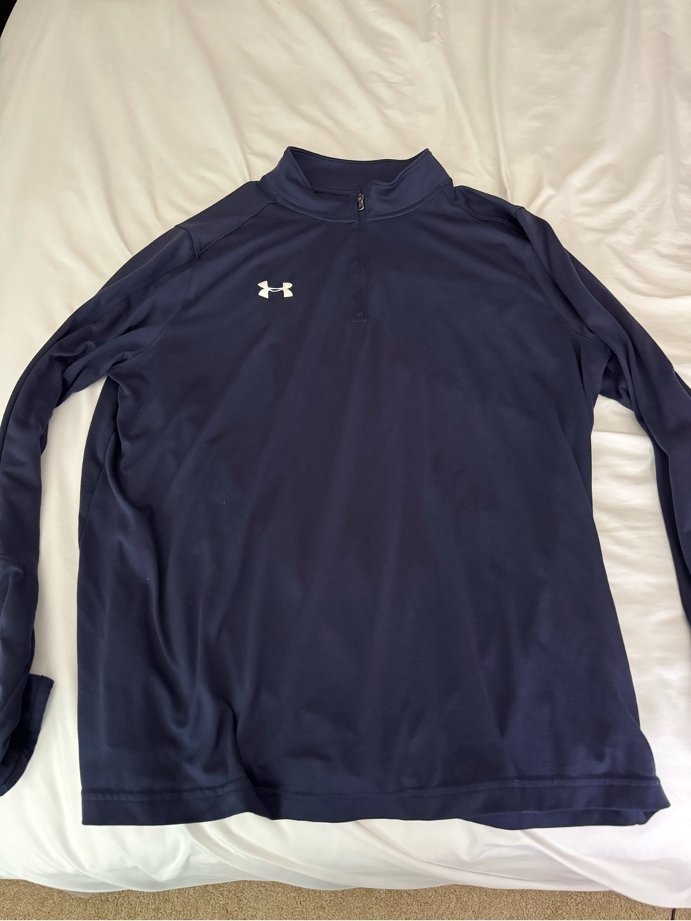 Under Armour Navy Long-Sleeve 1/4 Zip Performance Top xxl mens